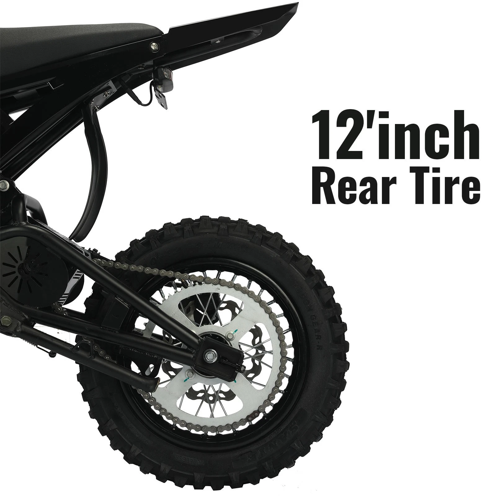 Ridge rear wheel detail, 12-inch wheel